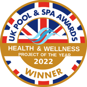 2022 UK Pool and Spa Awards Health and Wellness Project of the Year Winner's badge
