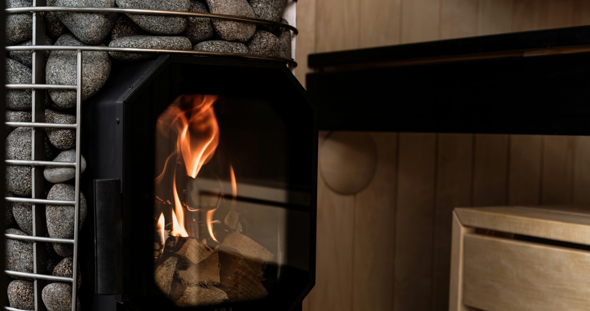 wood burning sauna heater