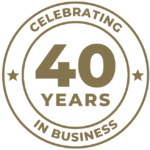 40th Anniversary Badge Round Logo