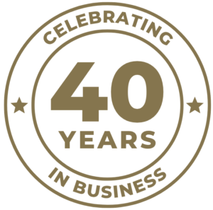 40th Anniversary Badge Round Logo